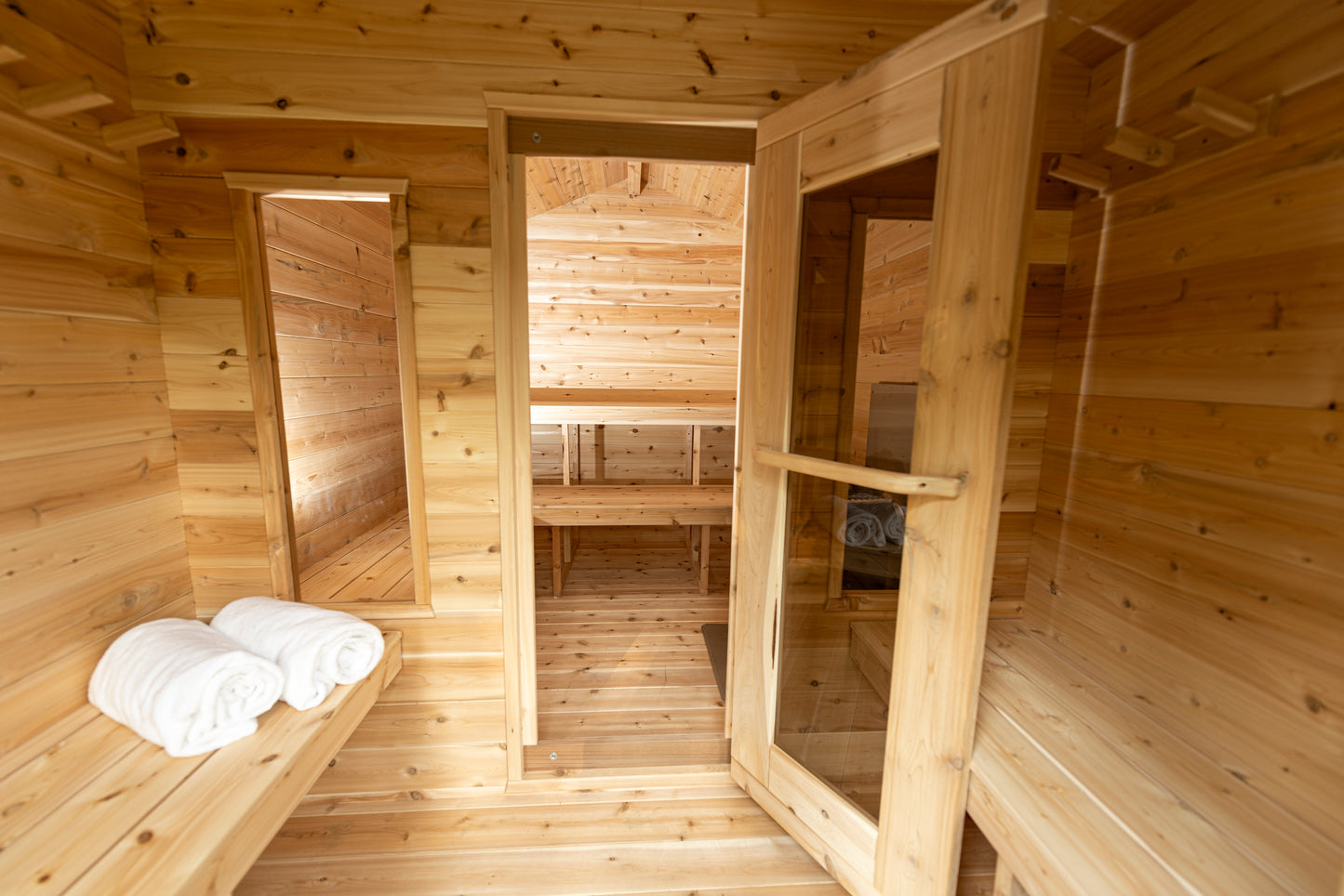 Dundalk Leisurecraft CT Georgian Cabin Sauna with Changeroom